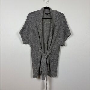 Banana Republic Chunky Knit Tie Was Short Sleeve Cardigan Sweater XS/S